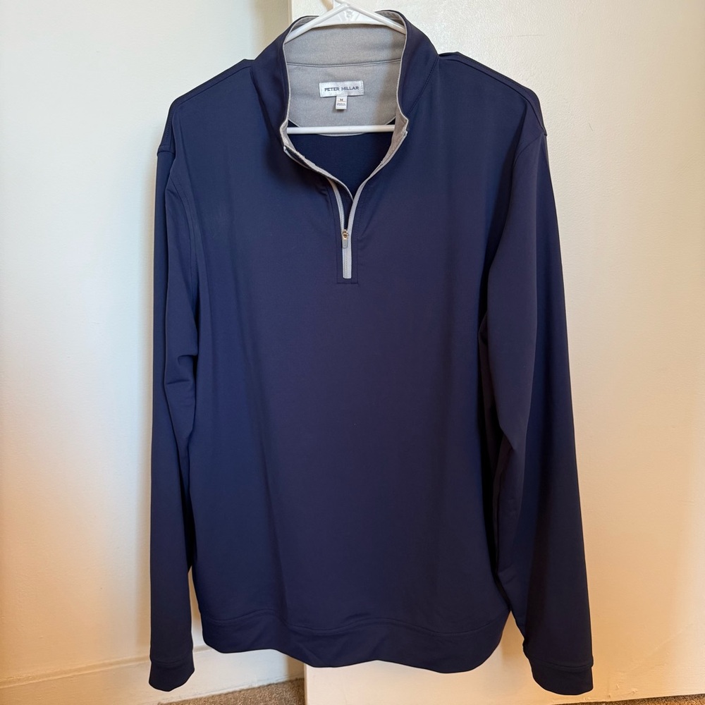 Peter Millar blue quarter zip